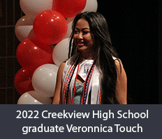2022 Creekview High School graduate Verronnica Touch